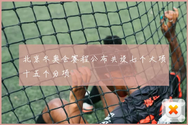 北京冬奥会赛程公布共设七个大项十五个分项